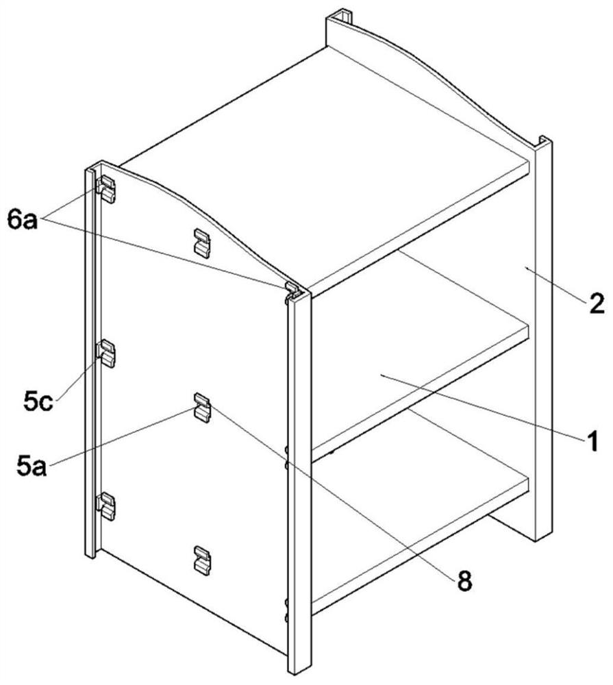 Wear-through assembled storage rack