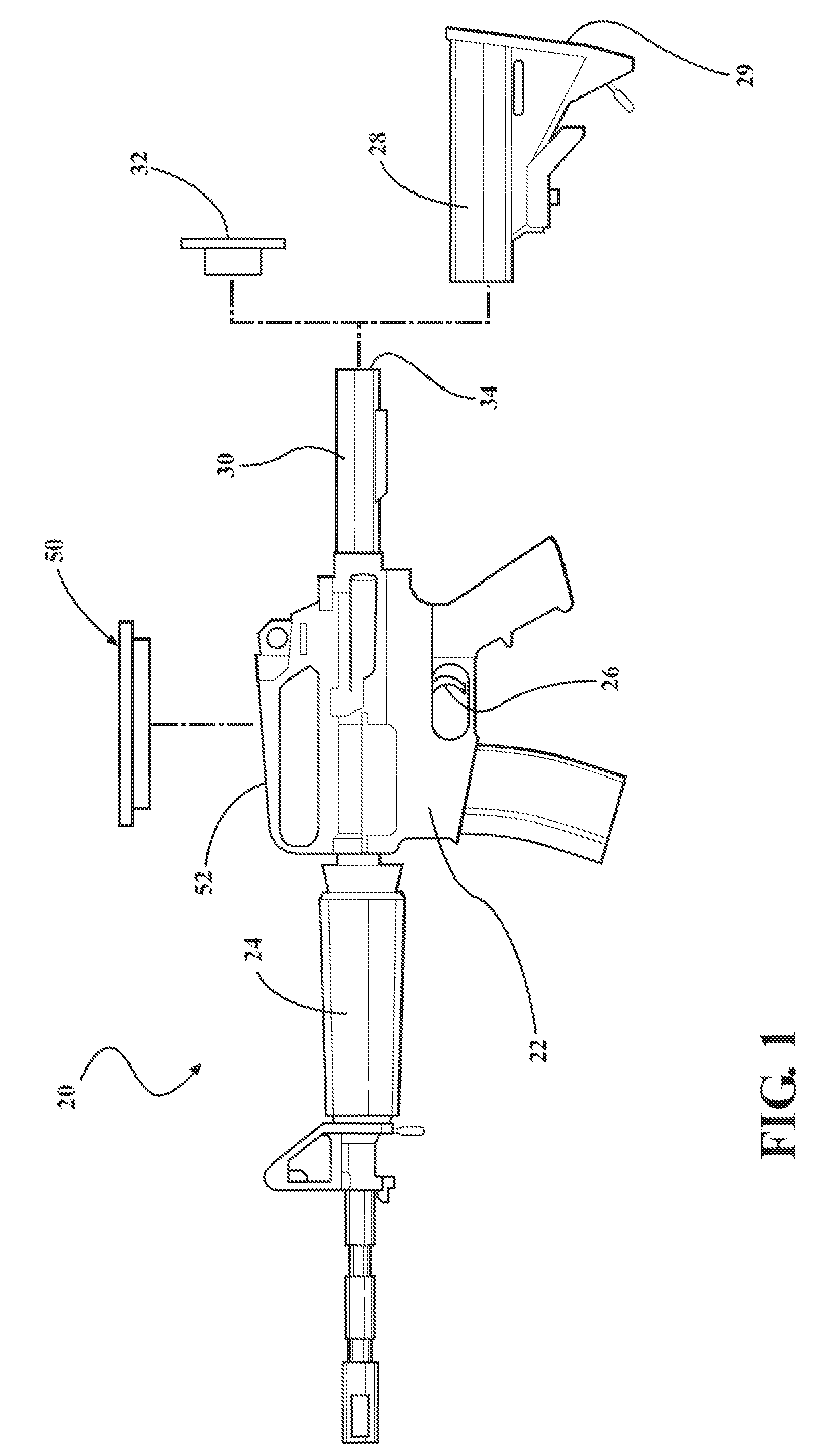 Gun mount for semi-automatic firearm