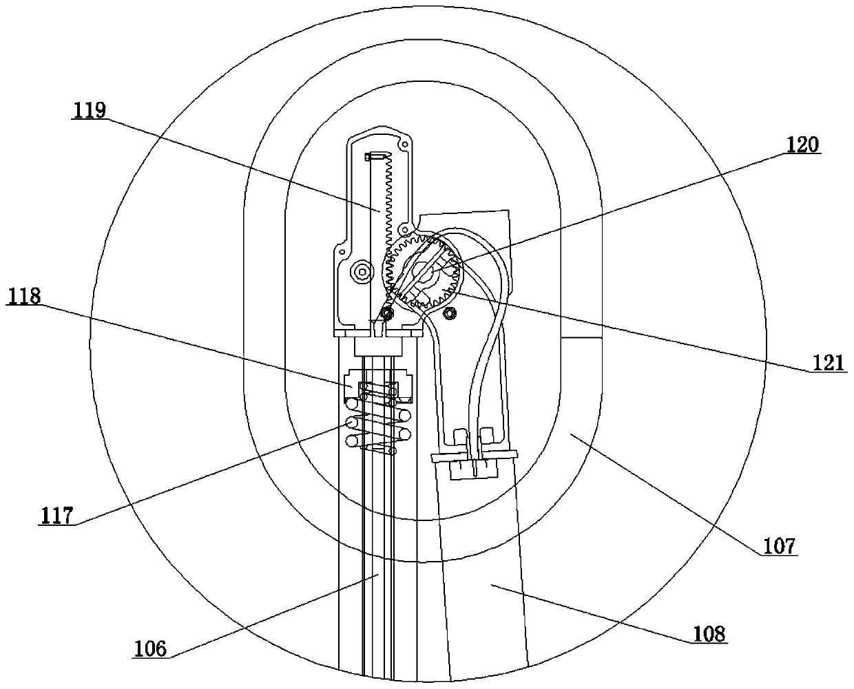 Horizontal telescopic double-fracture ice melting isolating switch