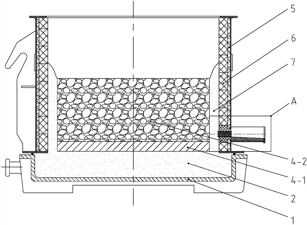 Slagging device and slagging method for ferromolybdenum smelting furnace