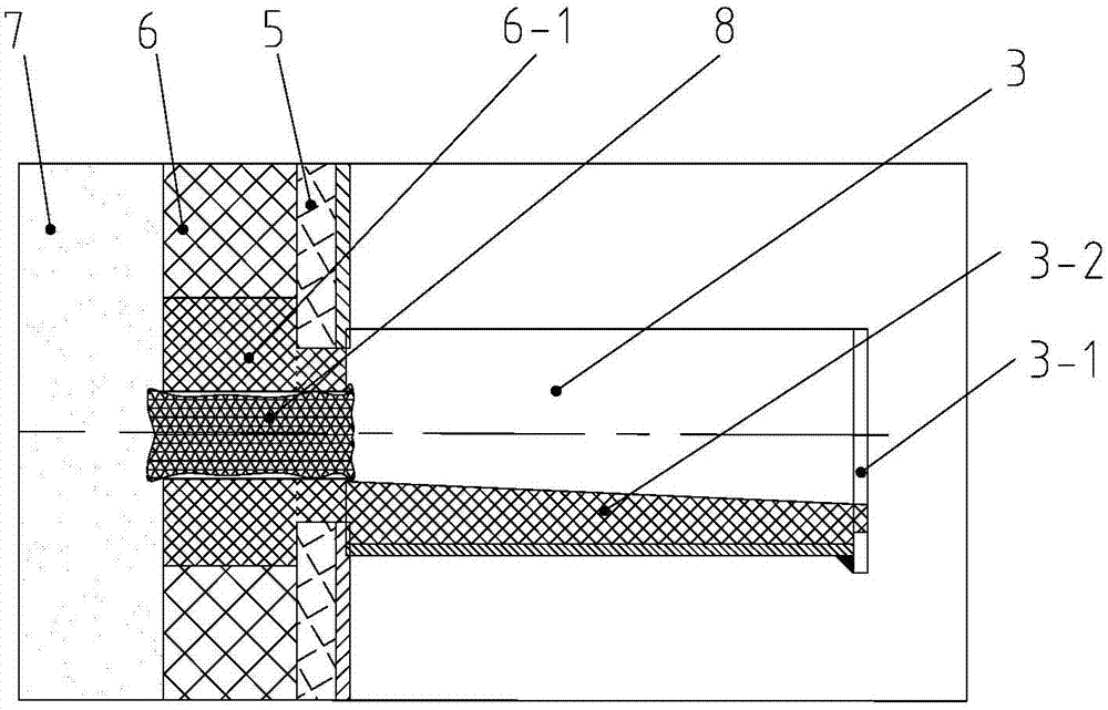 Slagging device and slagging method for ferromolybdenum smelting furnace