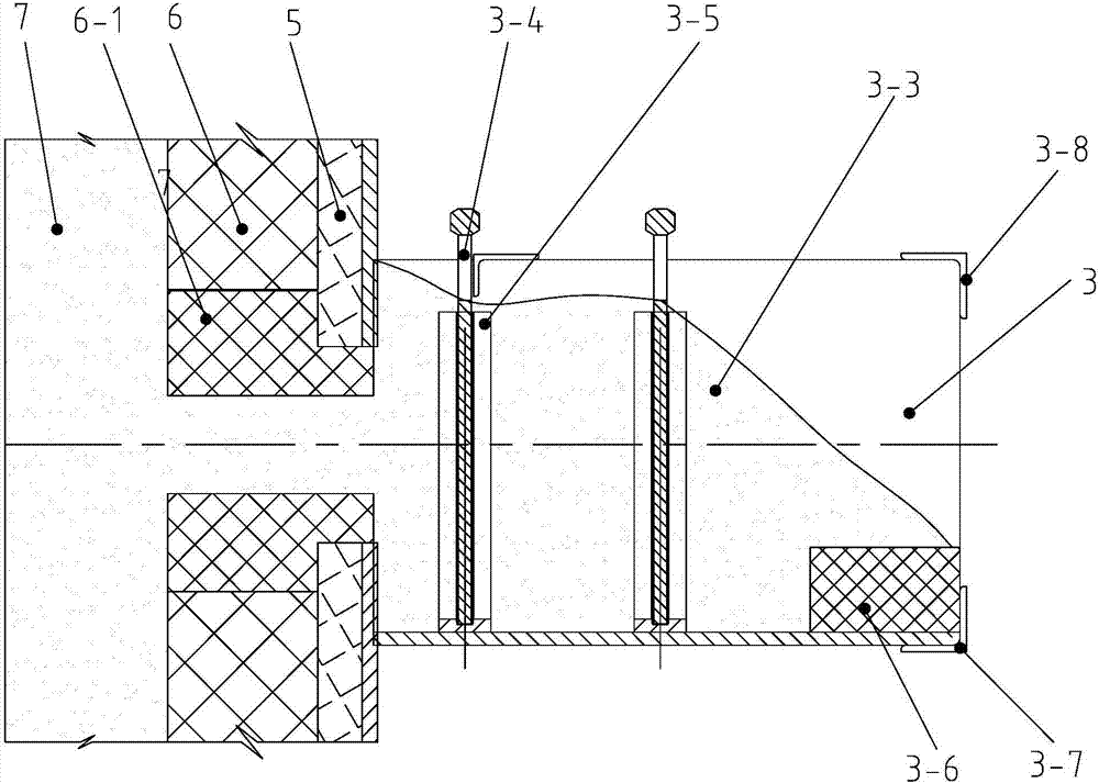 Slagging device and slagging method for ferromolybdenum smelting furnace