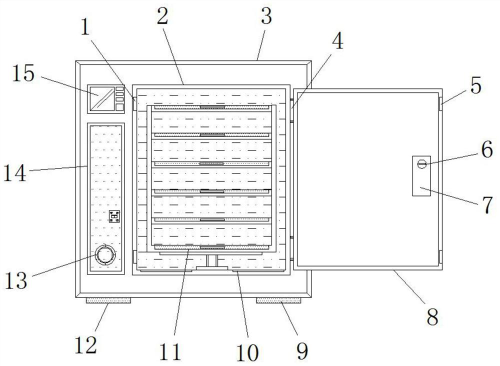 Hot air circulation type baking machine