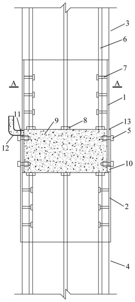 Fabricated concrete member box-shaped sleeve type connecting structure, construction method and application