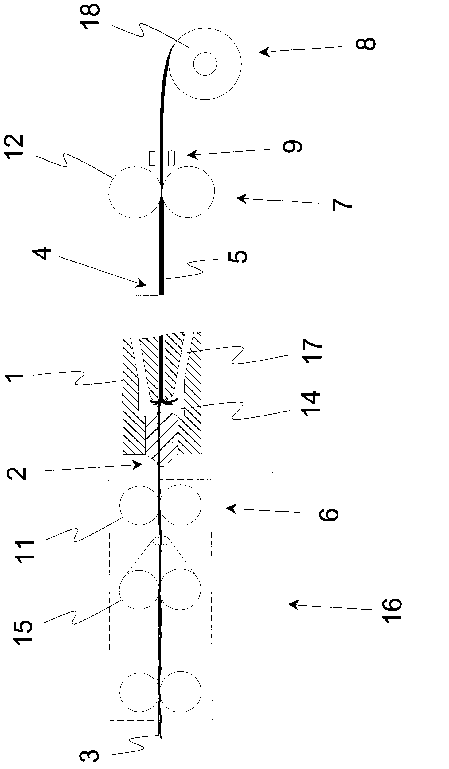 Spinning machine and method for interrupting the production of thread on a spinning machine