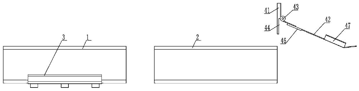 Collecting and discharging device for LED module dispensing machine