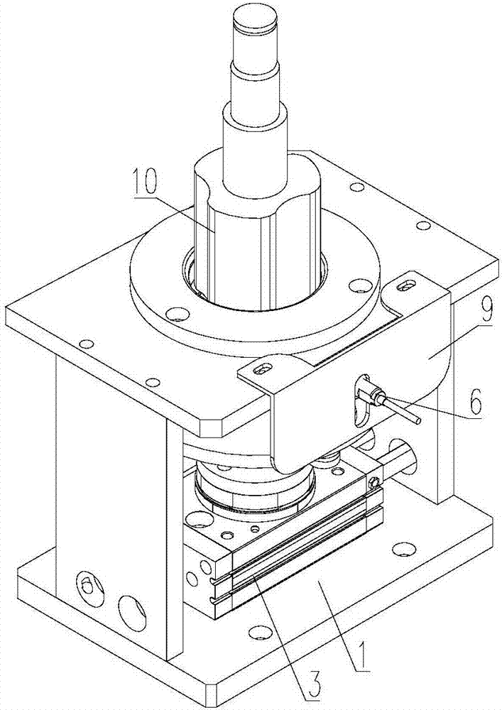 Positioning mechanism used for machining of three-pin shaft fork of automobile transmission system