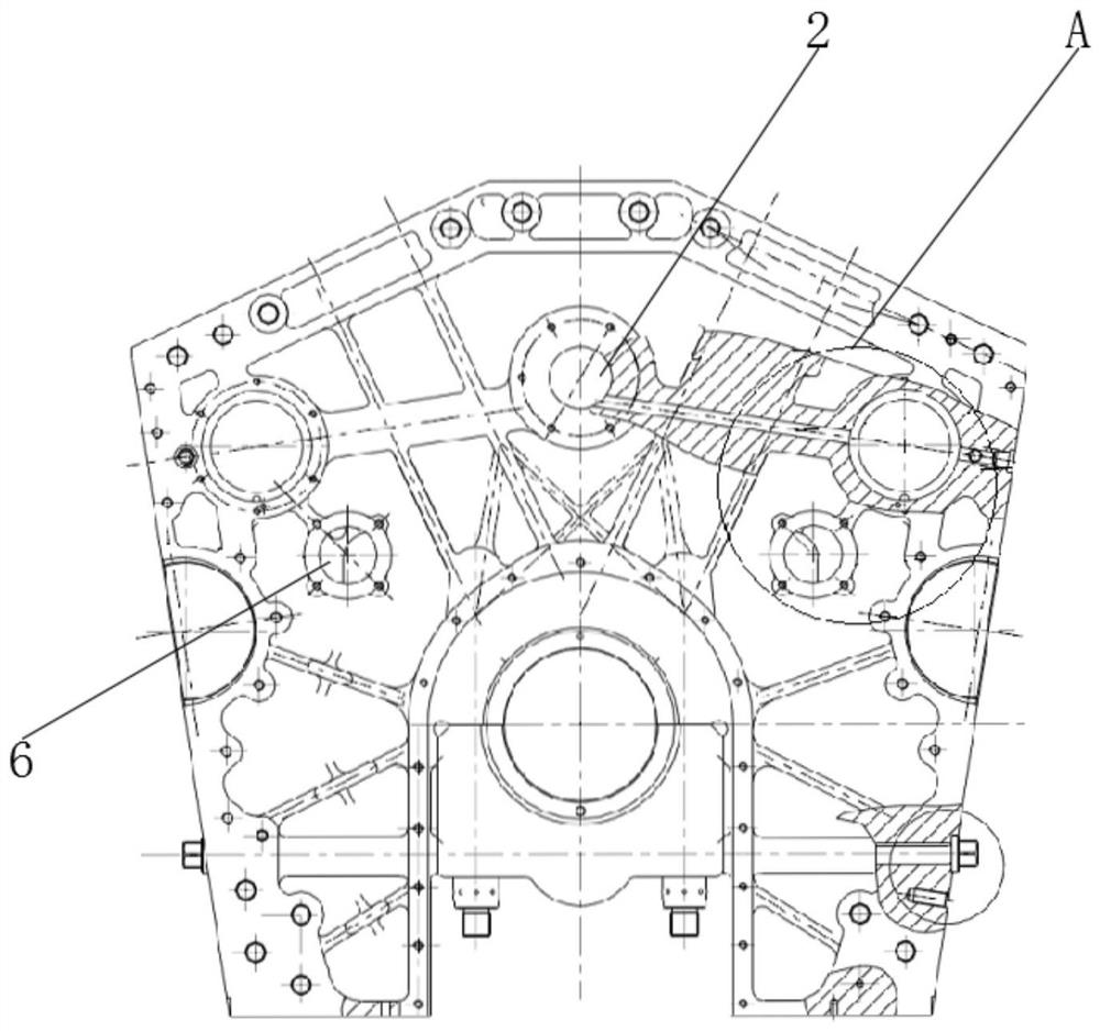 Integral casting integrated diesel engine body