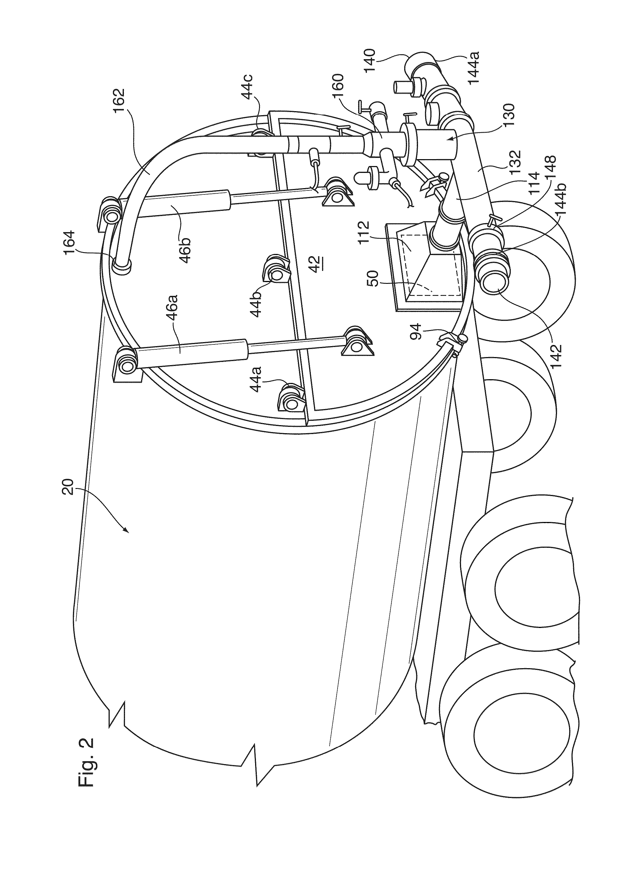 Vacuum Truck With Pneumatic Transfer System