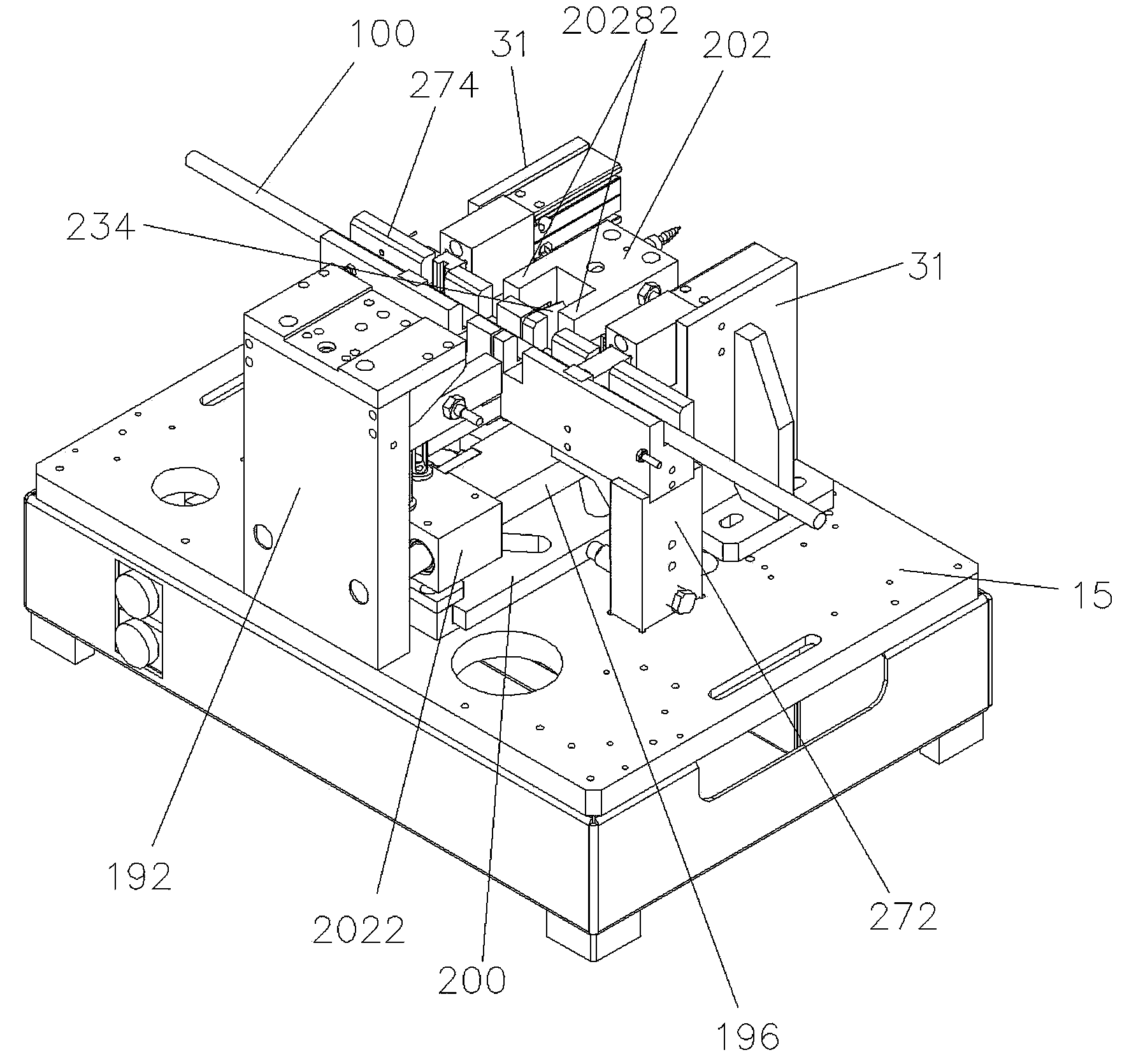 Automatic break sealing machine for heat shrinking tube