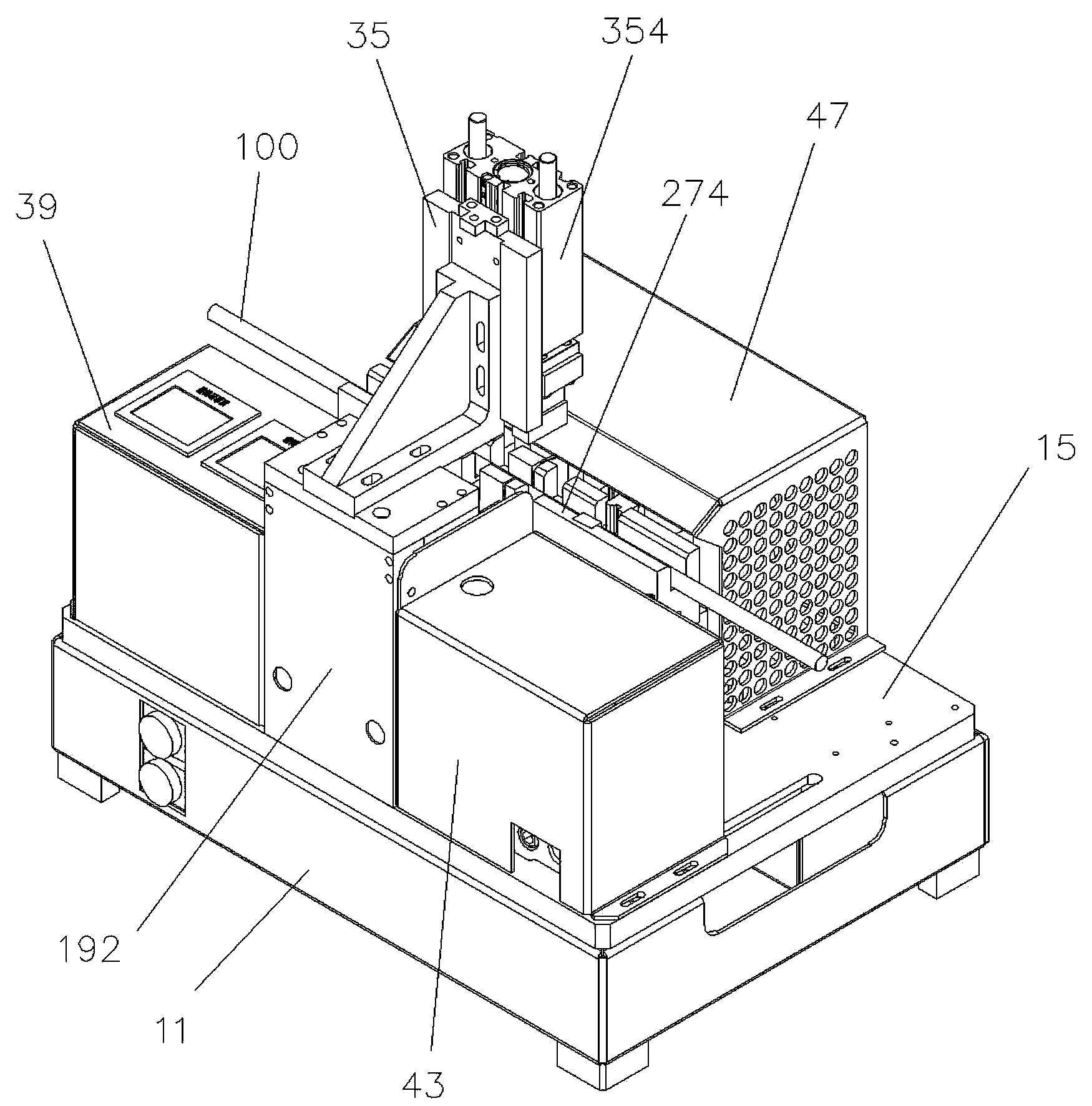 Automatic break sealing machine for heat shrinking tube