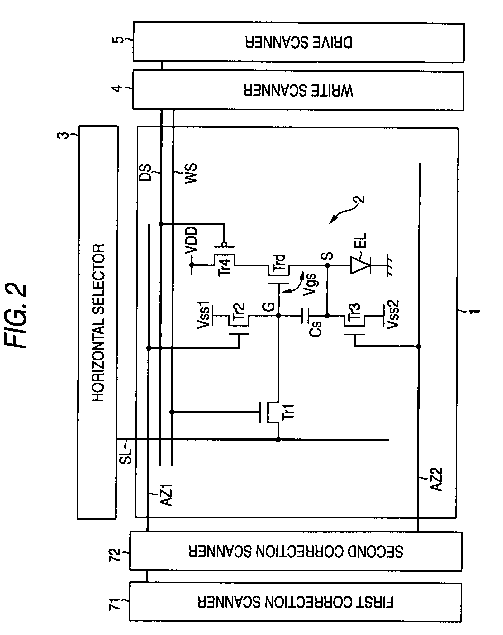 Display device and electronic equipment