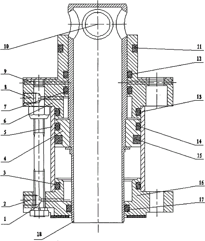 Straight-through type pneumatic discharging valve