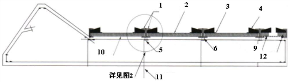 A method for pouring concrete with a pouring device for civil engineering construction