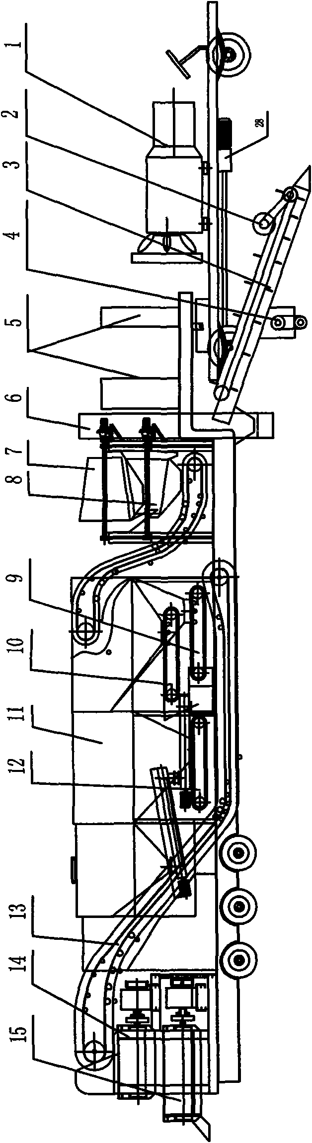 Asphalt cool recycled cement gravel mixed in place train and method for construction