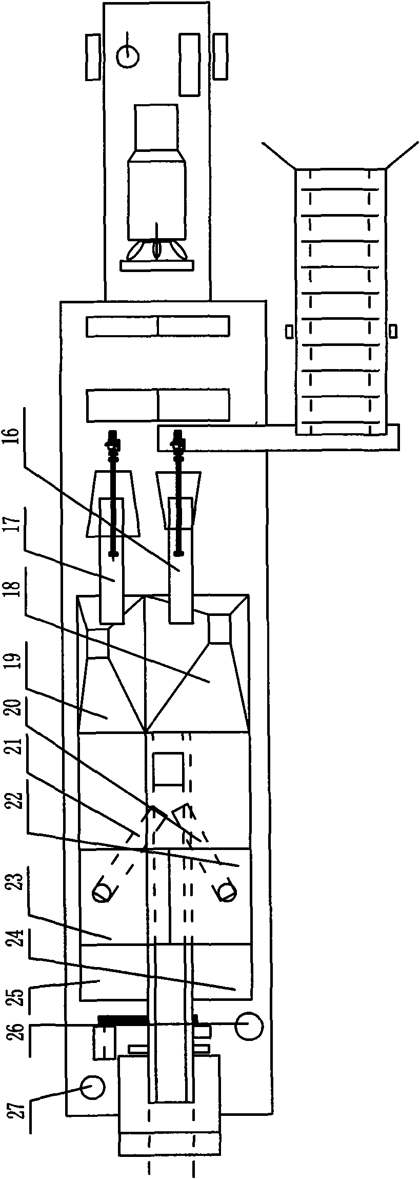 Asphalt cool recycled cement gravel mixed in place train and method for construction