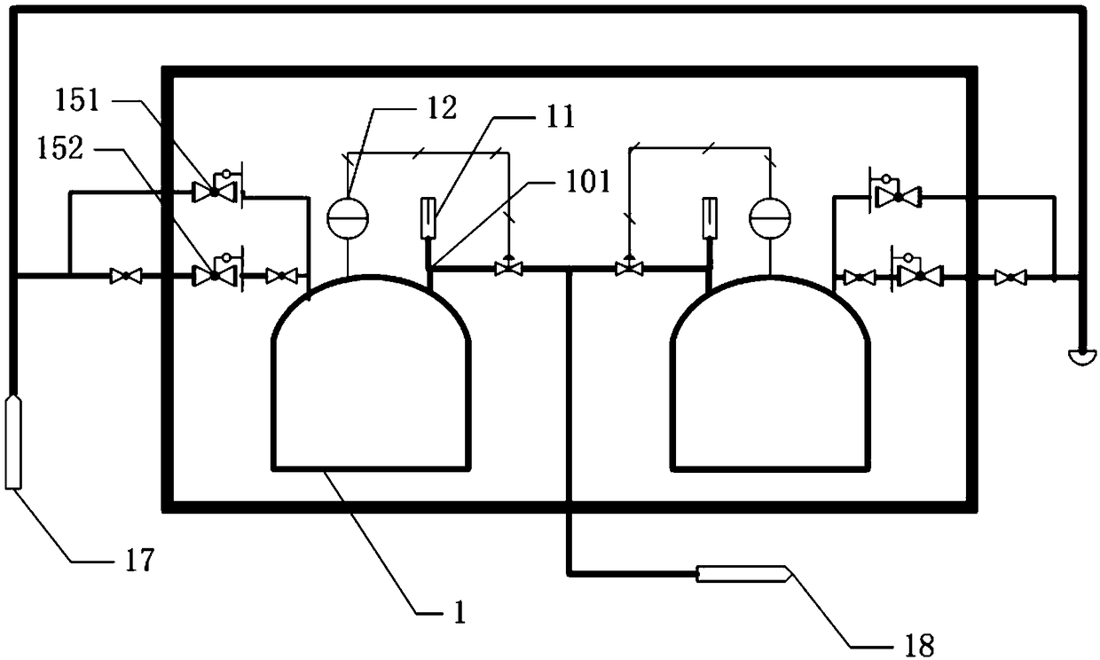 Storage tank oil and gas recovery safety control system and control method