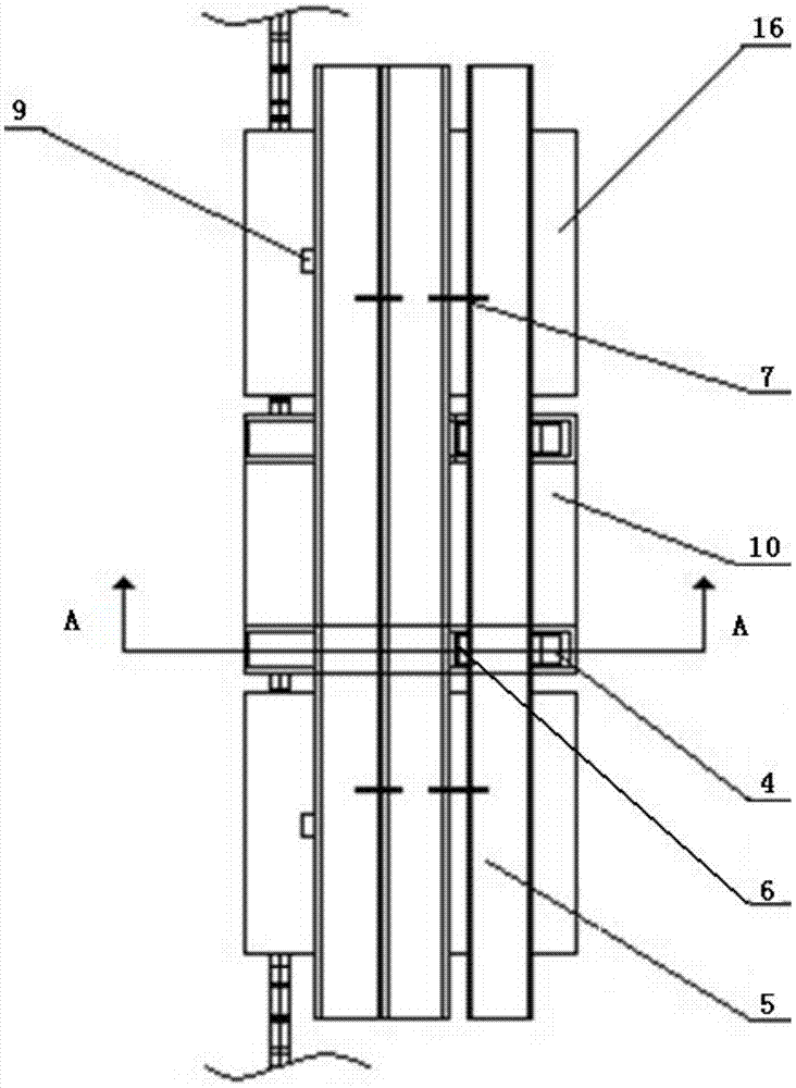 Automatic loading or unloading device for profile steel hanging system