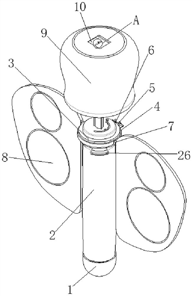 Clinical multifunctional double-cavity air bag cervical dilator for obstetrics and gynecology department