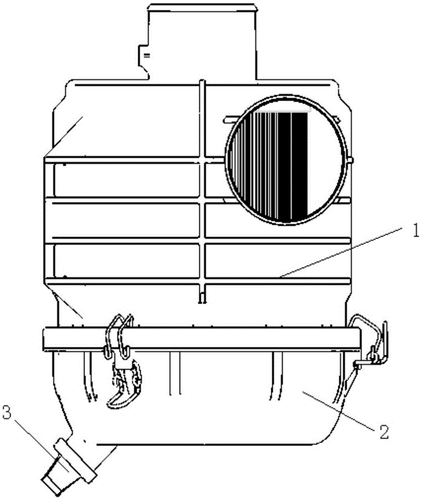 A vehicle dust exhaust valve