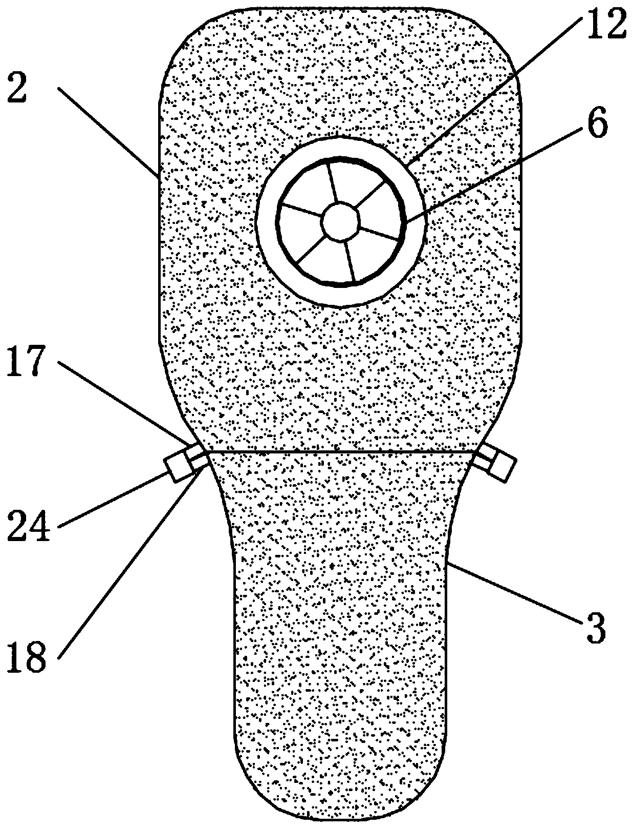 Portable infrared imaging temperature measuring device