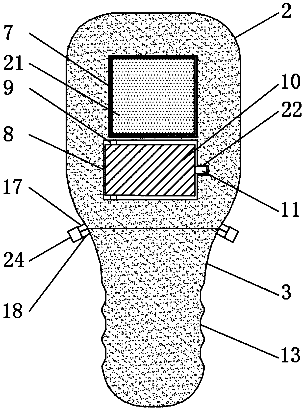 Portable infrared imaging temperature measuring device