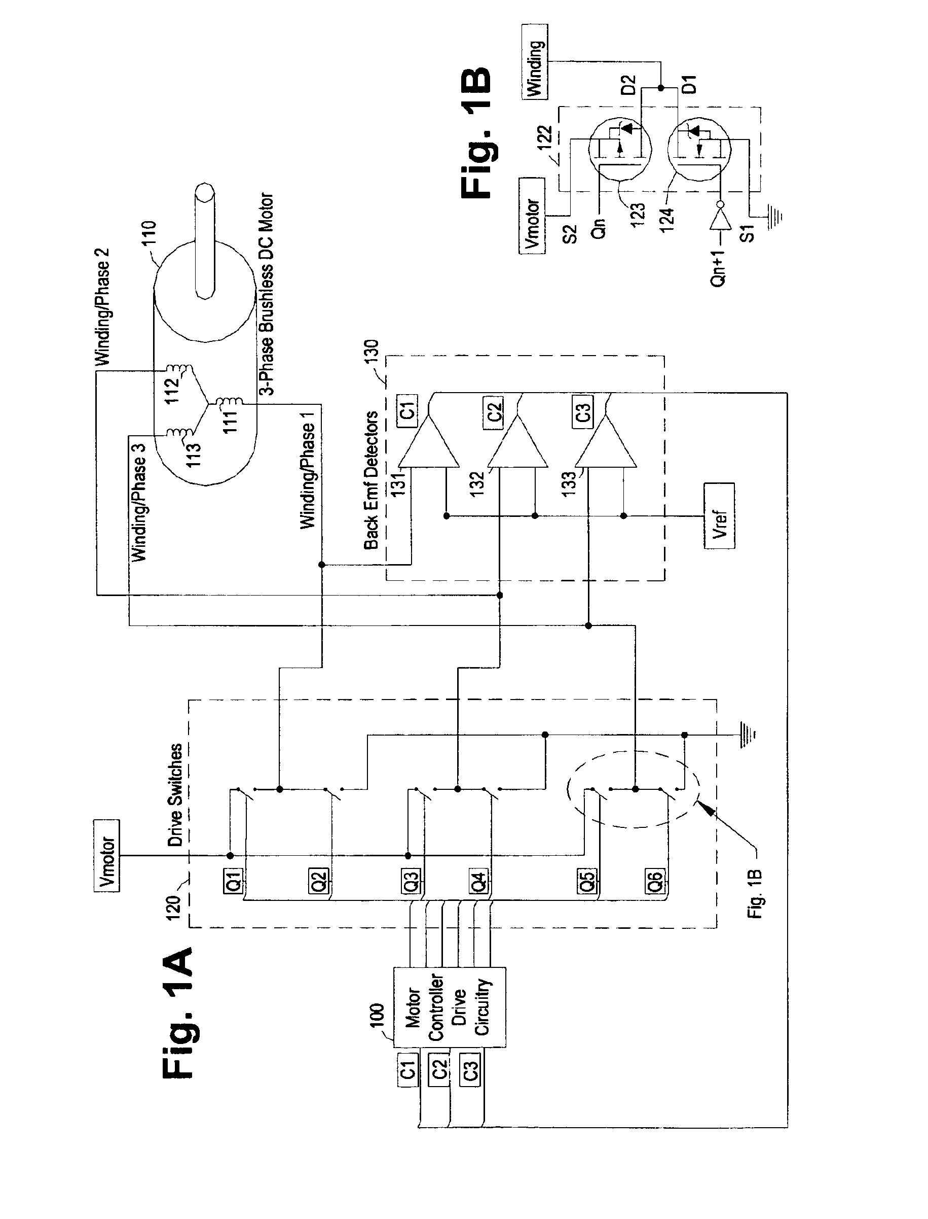 Digital adaptive sensorless commutational drive controller for a brushless DC motor