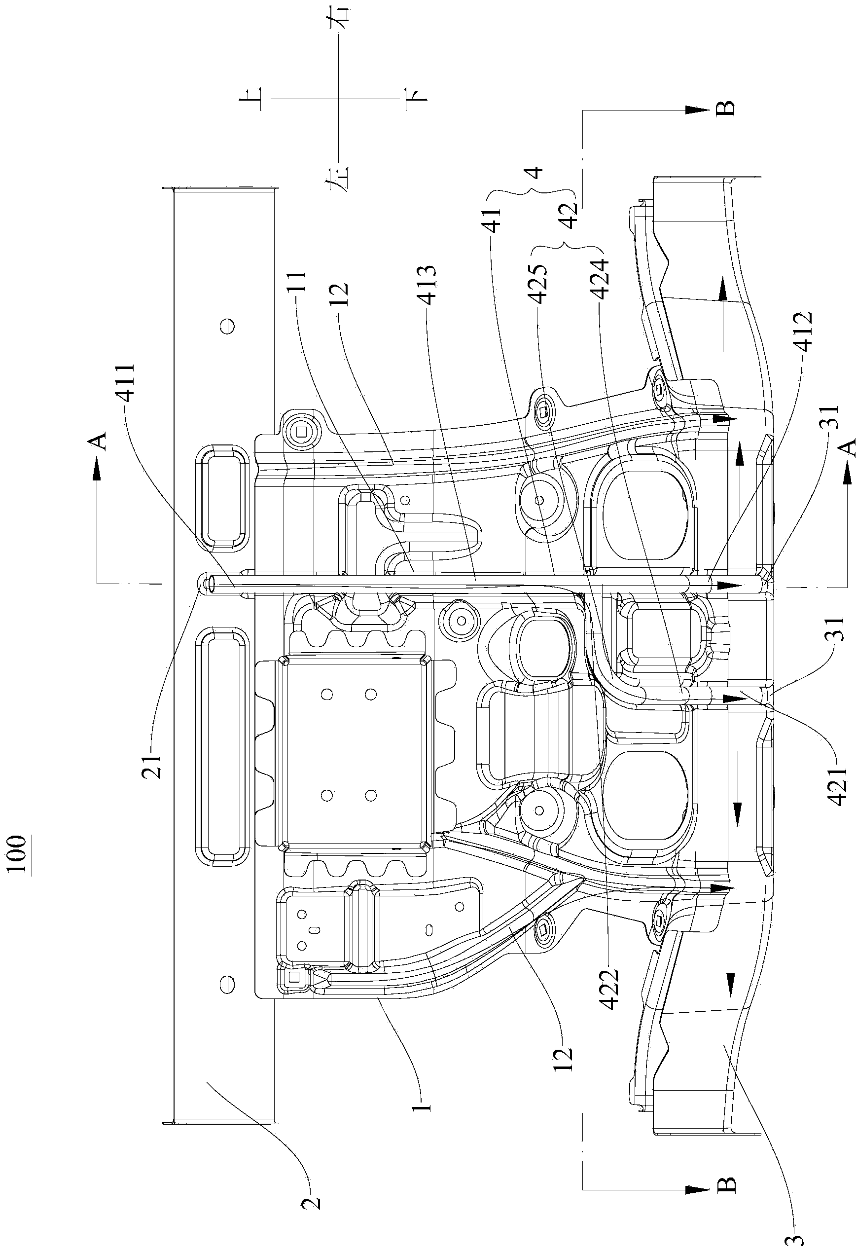 Dash panel component for vehicle