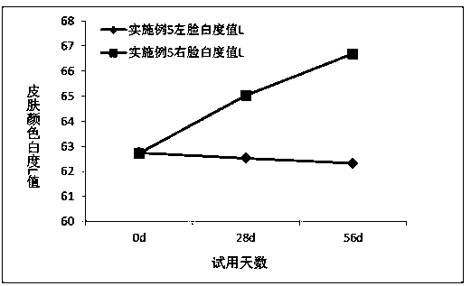 A kind of skin care composition and its application in whitening and brightening skin