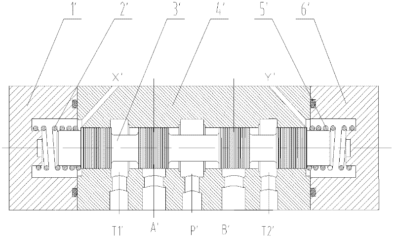 Hydraulic valve, hydraulic valve group and hydraulic valve control method