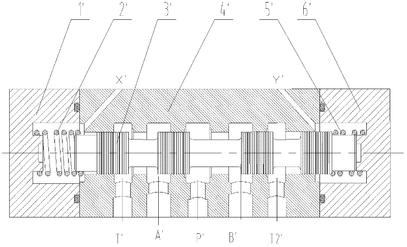 Hydraulic valve, hydraulic valve group and hydraulic valve control method