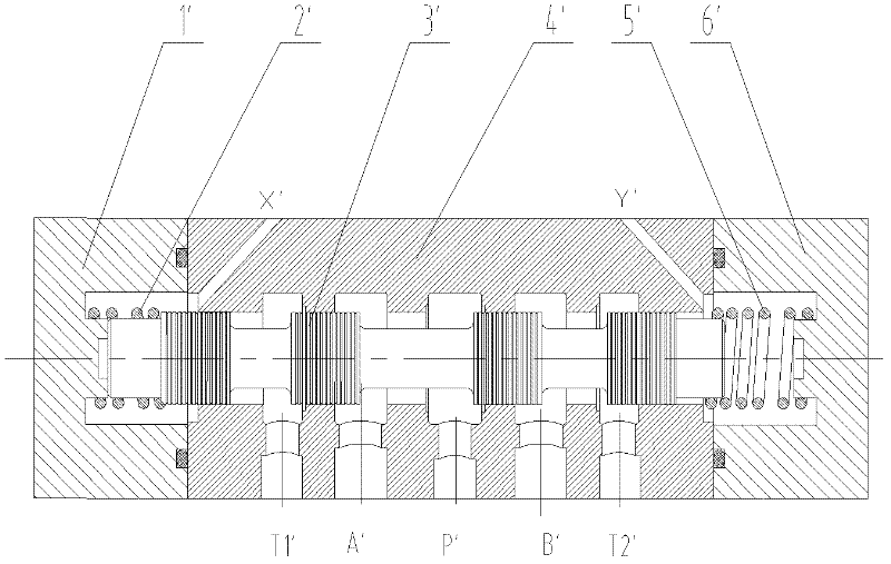 Hydraulic valve, hydraulic valve group and hydraulic valve control method