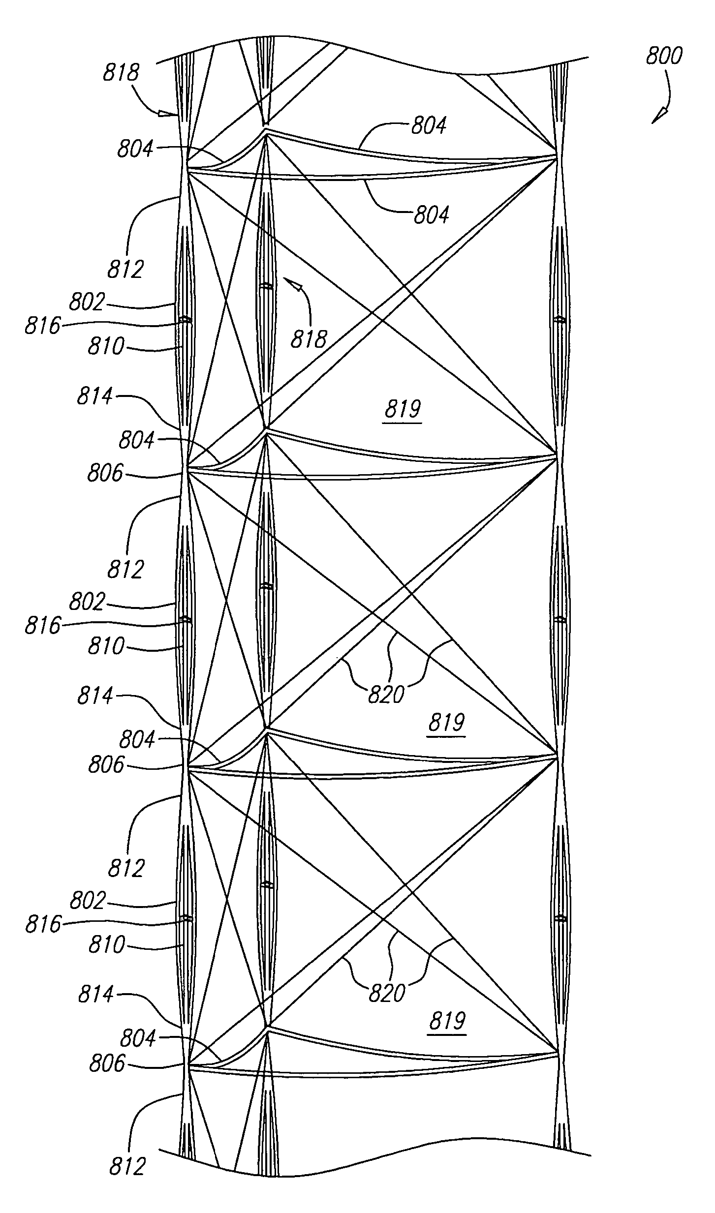 Deployable truss having second order augmentation