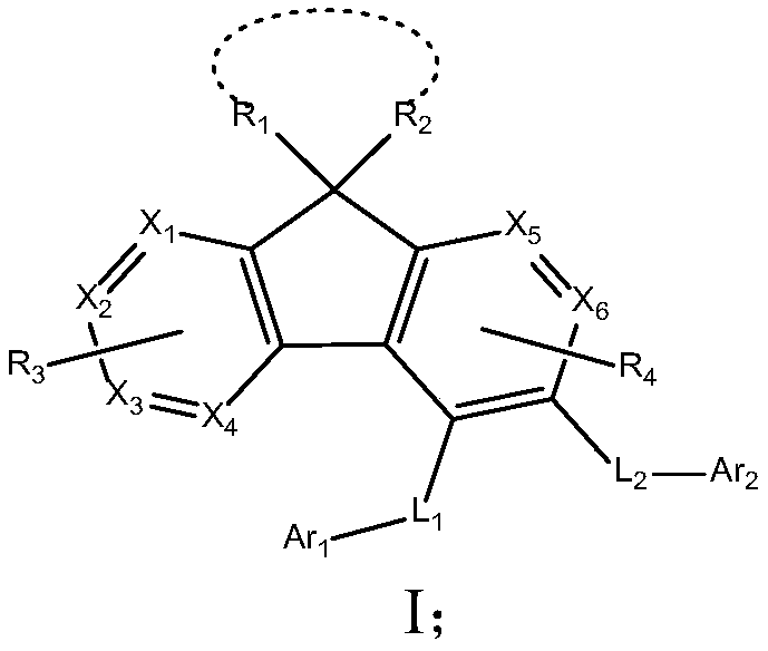 Fluorene derivative organic electroluminescence device