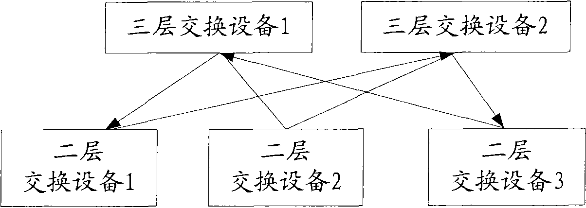 Detecting and protecting method of double-layer loop in VRRP topological network