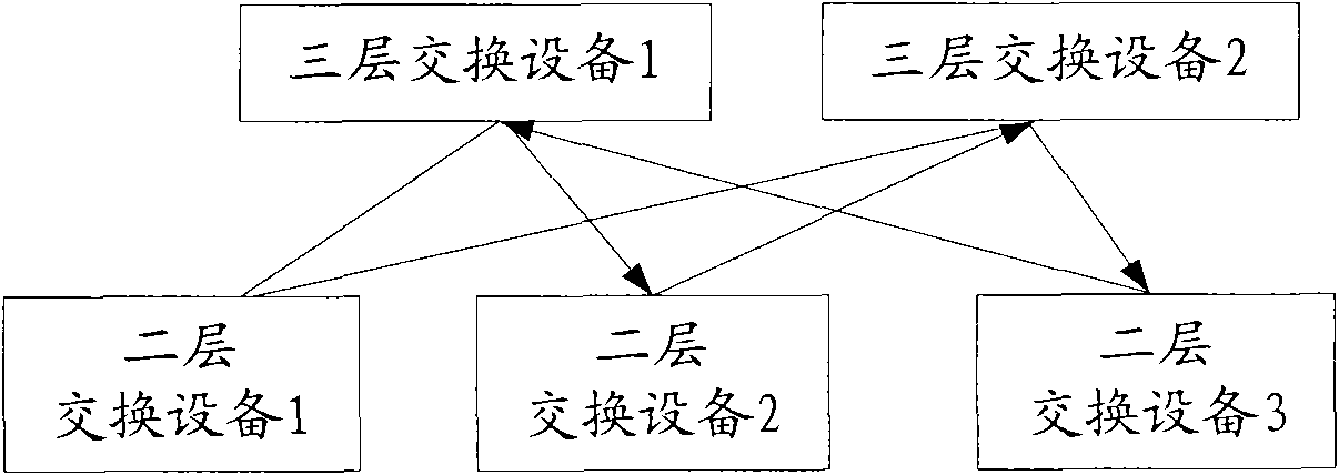 Detecting and protecting method of double-layer loop in VRRP topological network