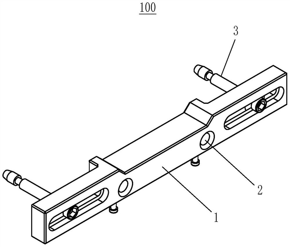 Connecting device of neurosurgery operation rack and operation bed