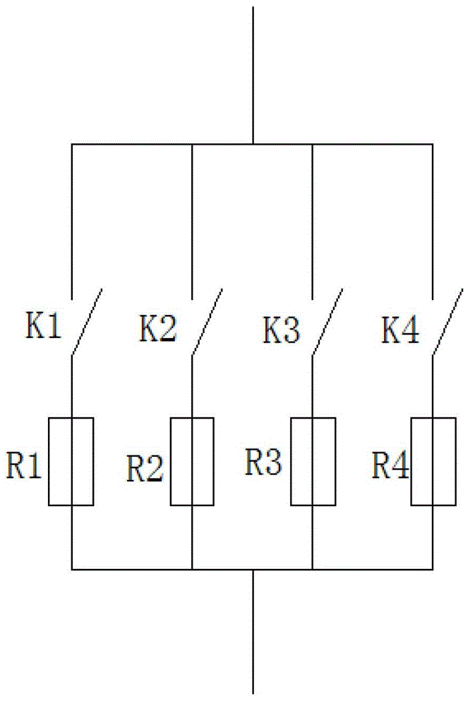 A circuit portion of a semi-automatic wood children's bed trademark thermoprinting machine