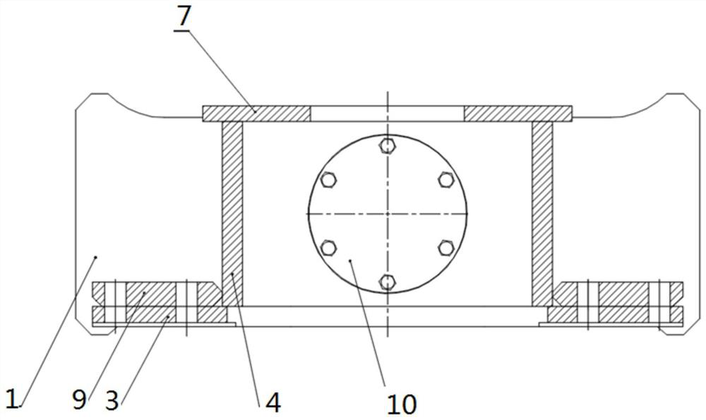 Swing frame for underground scraper