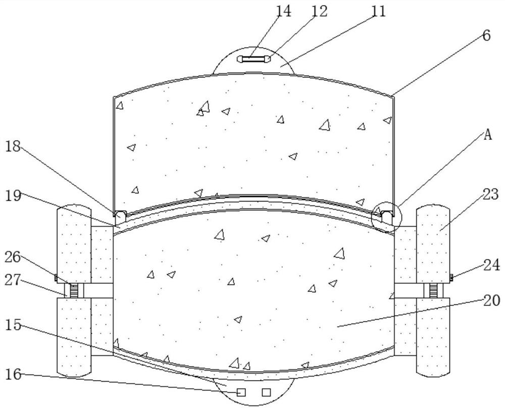 Disassembly-convenient joint protection device for orthopedic nursing