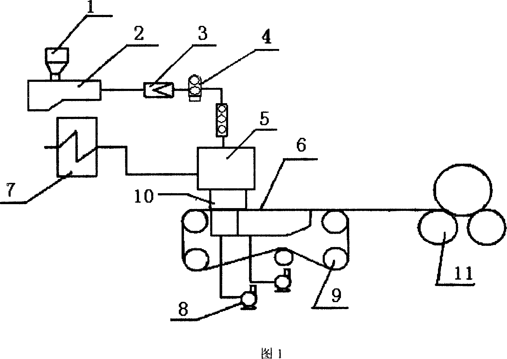 Permanent hot-melt electret melt-blown filtering material preparing method