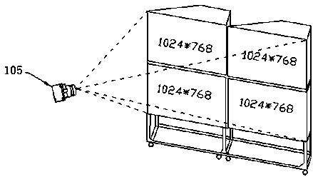 Spliced wall color correction method and system