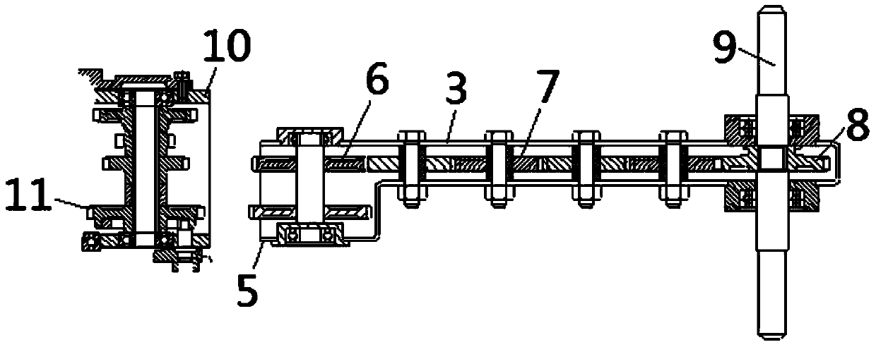 Earth furrowing arm of tractor