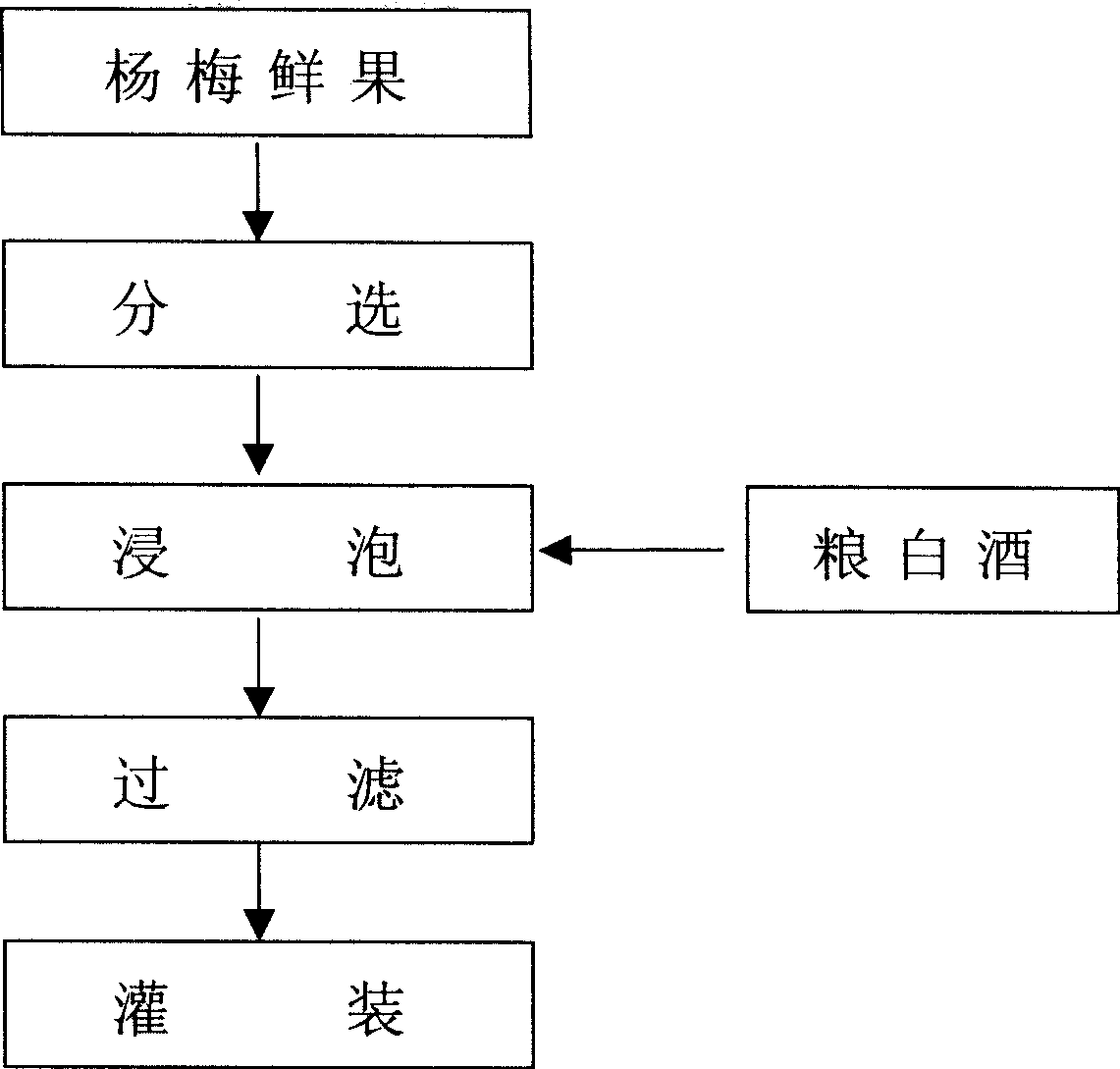 Waxberry wine and brewing method thereof