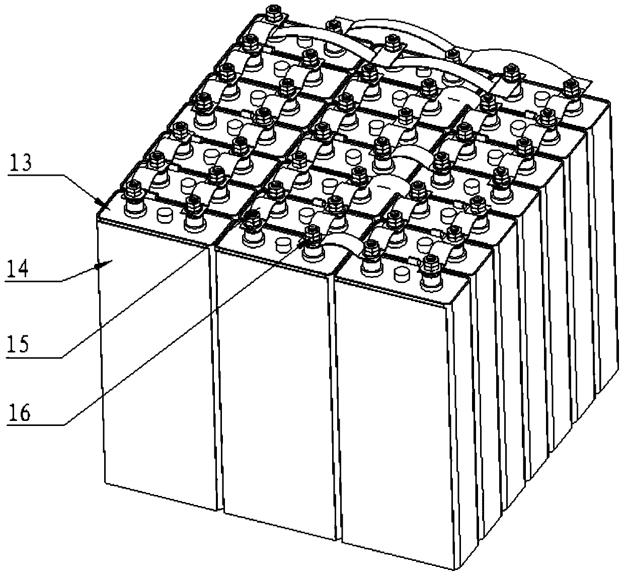 Lithium ion battery pack for upper stage