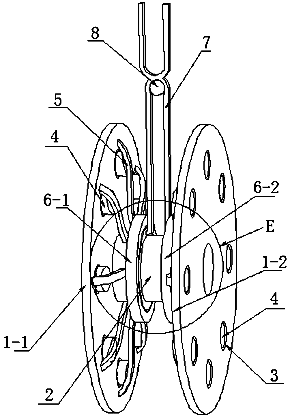 Parking brake device and vehicle using parking brake device