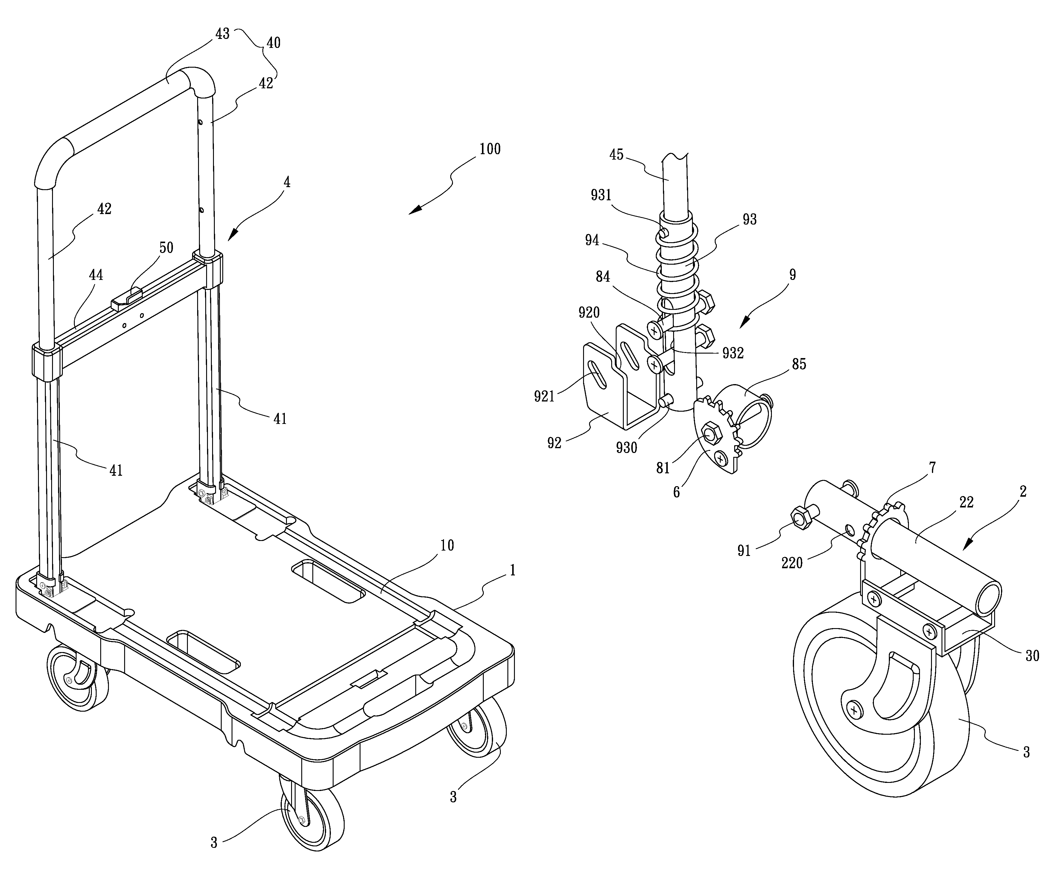 Collapsible platform truck