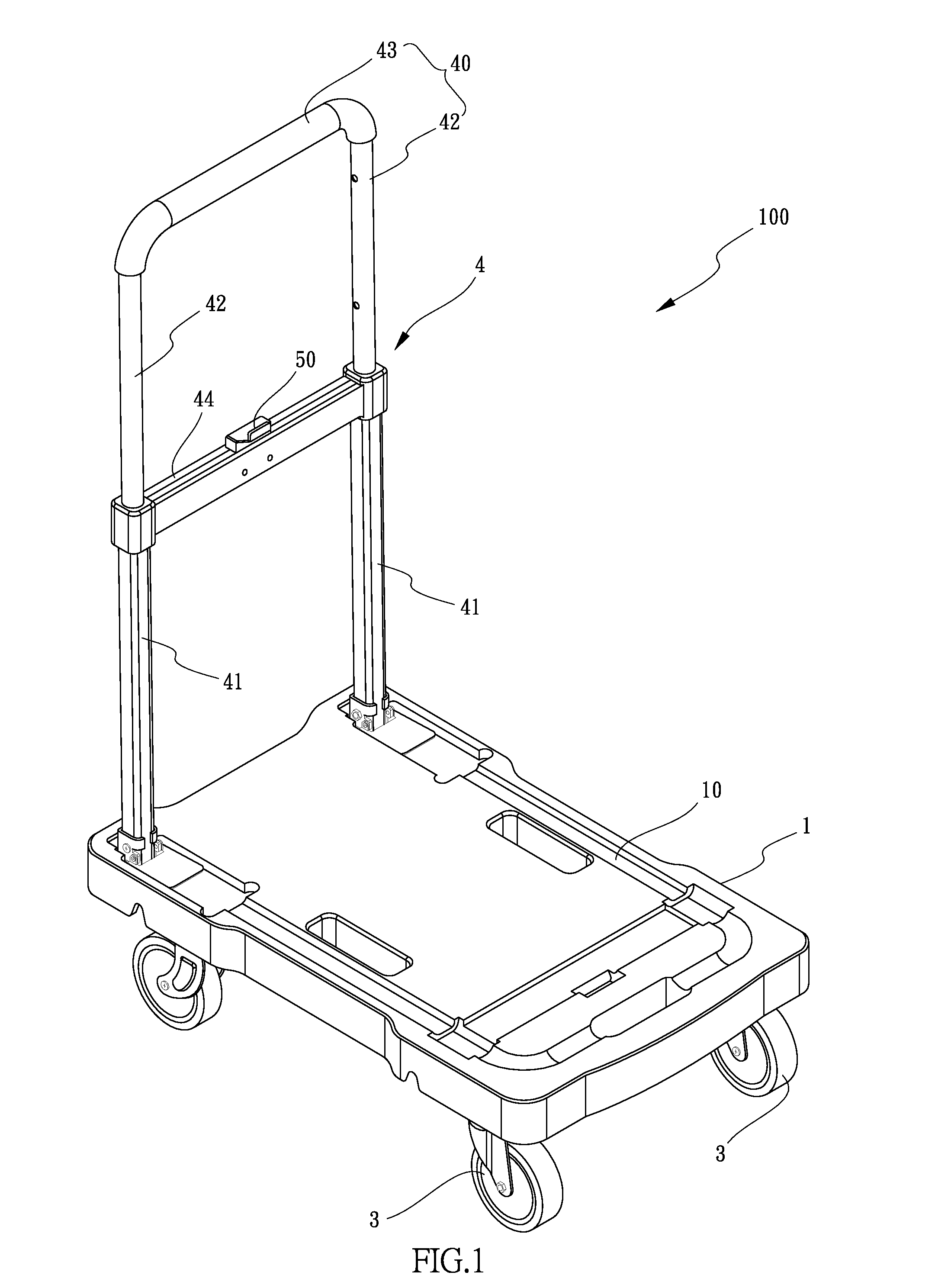 Collapsible platform truck