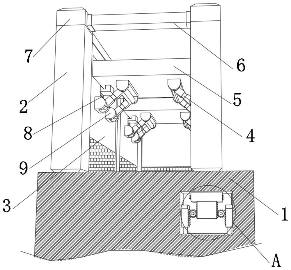 Steel structure building based on steel structure building and having collapse protection function