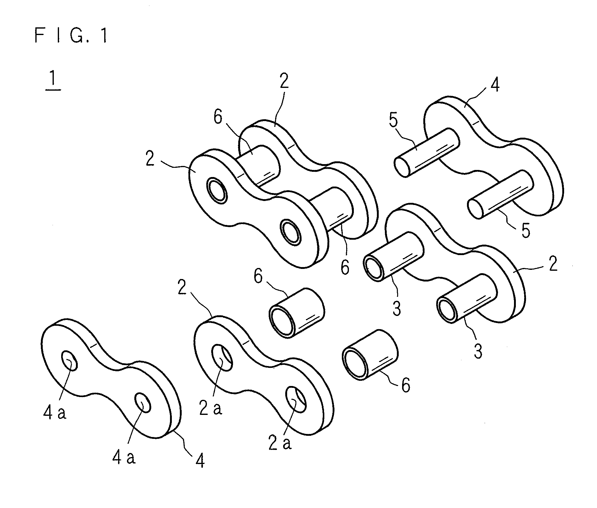 Lubricant composition for chains, and chain